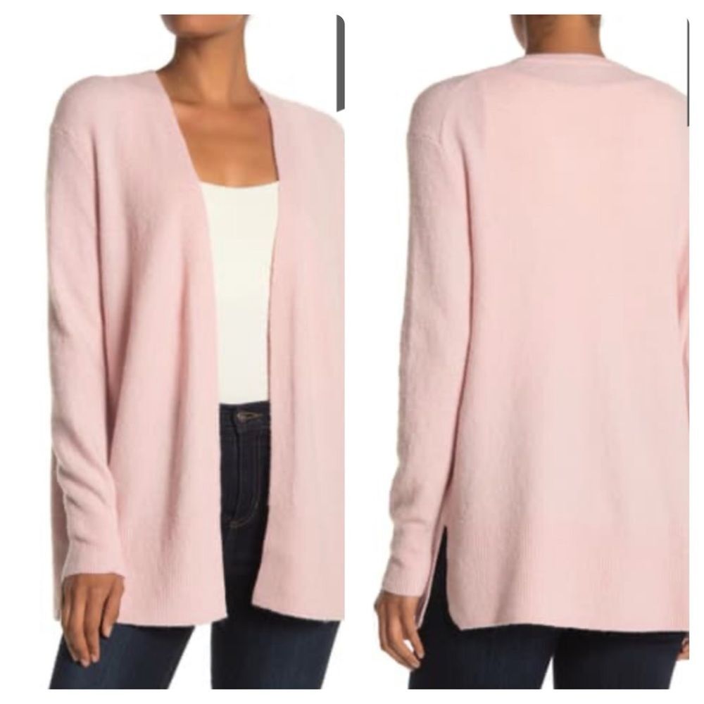 New Madewell Women Cozy Walker Long Cardigan Sweater Small S blush pastel Pink